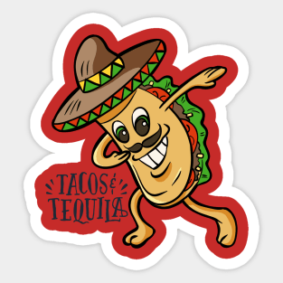 Tacos and Tequila Tacos lovers Sticker